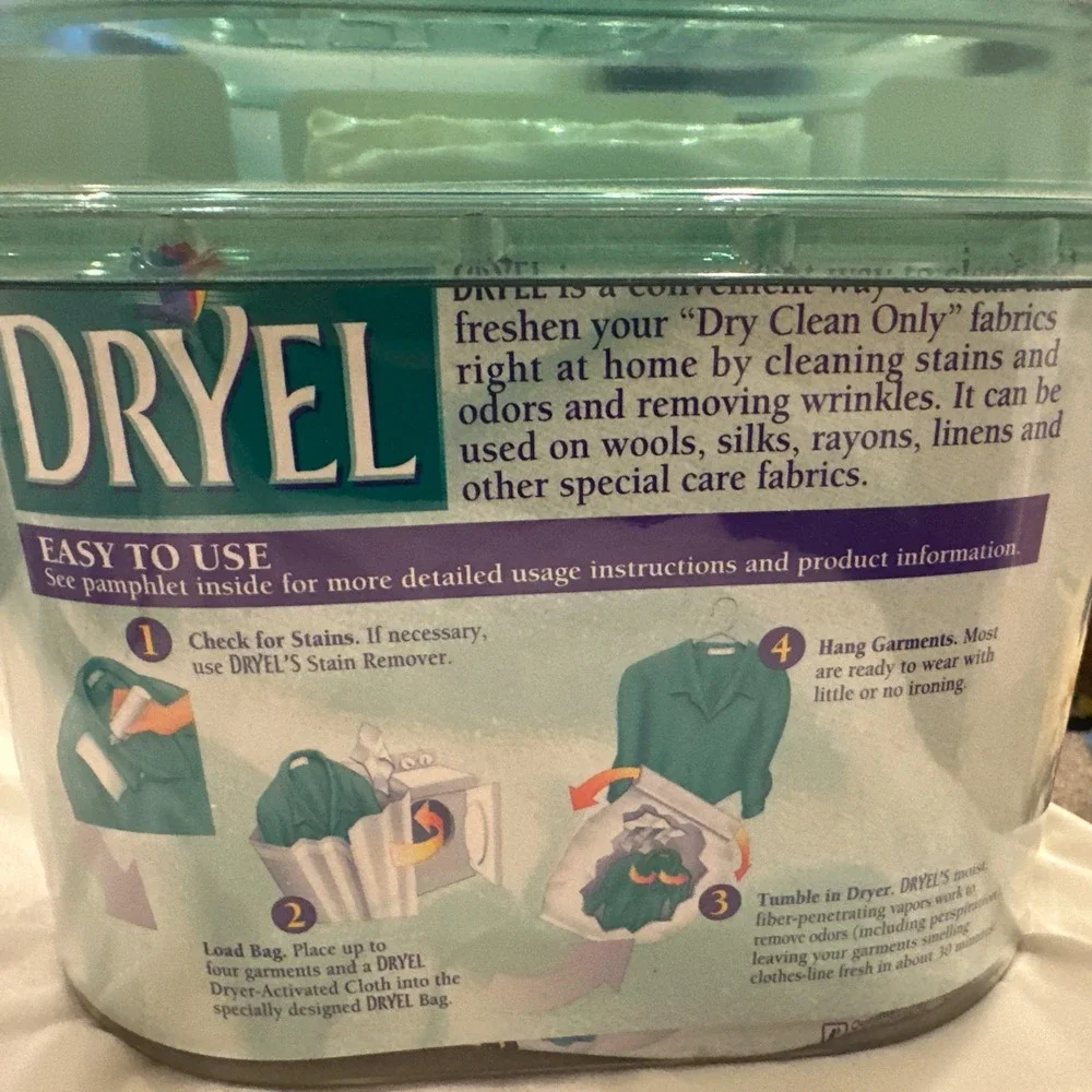 Dryel At Home Dry Cleaner Only Fabric Care in Your Dryer 12 loads 48 Garments
